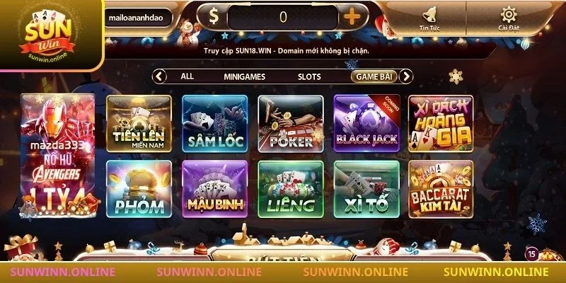 Game bài Sunwin được phát triển bởi nhiều nhà phát hành game hàng đầu.